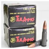 (40rd) 7.62x39 FMJ Steel Case TulAmmo