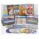 (30) Cartoon, Walt Disney Kids DVD MOVIES...