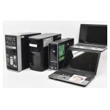 Coll of Computers - 3 Towers, 2 Laptops