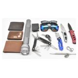 Billfolds, Multi-Tool, Pocket Knives, Sunglasses