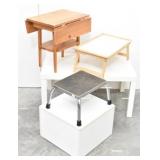 (3 pcs) Drop Leaf Wooden Side Table, Breakfast...