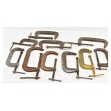 (10) Various Large C Clamps...