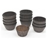 (26,000+/-) #4 Dark Brown Fluted Paper Candy Cups