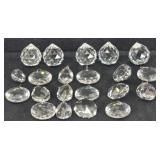 (21) Crystal Prisms Pendants Chandelier / Craft