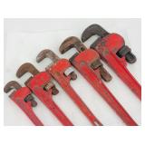 (5) Pipe Wrenches