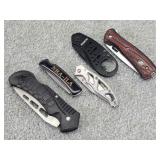 Coll of Pocket Knives incl: Buck 525 Flag, ...