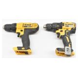 (2) DeWalt 1/2" Cordless Drill Drivers 20V