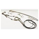 Three Vintage Bits & Reins Horse Tack