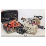 Cordless Tool Set, Miter Saw & Sander
