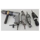 (4) Pneumatic Tools, Klutch Air Ratchet, Drill...