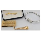 Tie Clasps, Money Clip, Roman Nail Bracelet...