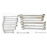 (18) SNAP-ON SAE Combo Wrenches