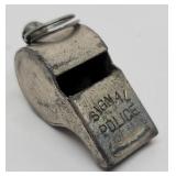 Vintage Metal Police Signal Whistle