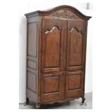 Bonnet Top Multi-Purpose Wood Armoire