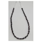 Garnet Chip Bead Necklace