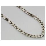 Sterling Italy Curb Chain Necklace - 23.368 g