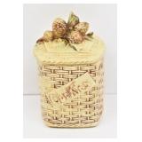 McCoy 1957 Cookie Jar Pine Cones on Basket
