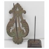(2) Antique Cast Iron Receipt Spikes