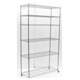 Rolling Wire Shelf Rack