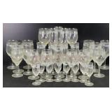 Johann Haviland "Sweetheart Rose" Crystal Wine ...