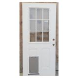 Exterior Door w/ Pre-installed Pet Door