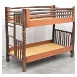 Old Hickory Rustic Log Bunk Bed