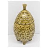 MCM McCoy Pottery Green Pineapple Cookie Jar