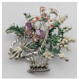 EXQUISITE Scottish Thistle Brooch Pin