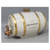 Hennessy Napoleon Limoges Ceramic Barrel Decanter
