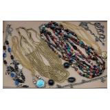 (7pc) Multi-Strand Necklaces, Bracelet