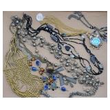 (8pc) Necklaces, Bracelet: Patina Look, India, ...