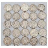 (25) 1946-1964 Roosevelt 90% Silver Dimes