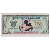 1996 Disney Mickey $1 Disney Dollars