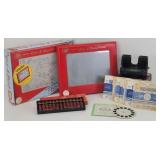 View Master w/ Reels, Etch A Sketch & Abacus
