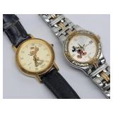 (2) Disney Mickey Mouse watches incl: Lorus ...
