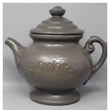 McCoy Brown Pottery Teapot Cookie Jar