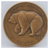 1969 California Bicentennial The Golden Land Medal
