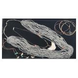 (5) Seed Beads & Heshi Beads Necklaces