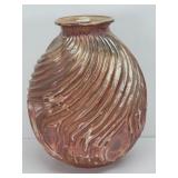 Art Pottery Textured Swirl Vase Cheryl West
