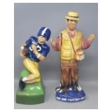 (2) 1970s Ezra Brooks Whiskey Decanters...