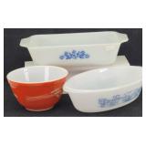 Glasbake Currier and Ives Casserole Dish, Blue ...