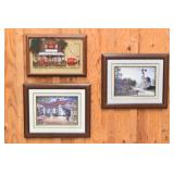 3 Nostalgic Framed  Art Prints: Coca-Cola...
