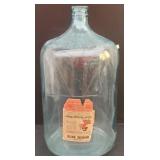 Silver Springs 5 gal. Glass Bottle Jug Indian Boy