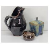 Pitcher, Trinket Dish, & Elizabeth James Jar*