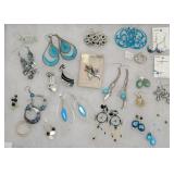 Assorted Boho Dangle, Hoop, Stud Earrings