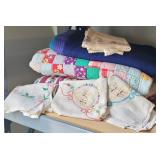 Vintage Estate Quilt, Knit Blanket, Crocheted ...