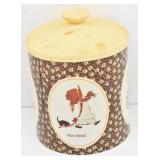 Holly Hobbie Vintage Cheinco Tin Metal Cookie Jar