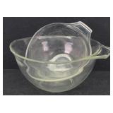 (2) Pyrex Clear Teardrop Nesting Mixing Bowls ...
