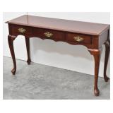 3-Drawer Queen Anne Cherry Sofa/Console Table