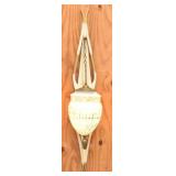 Mid-Century Acorn Pendant Wall Light